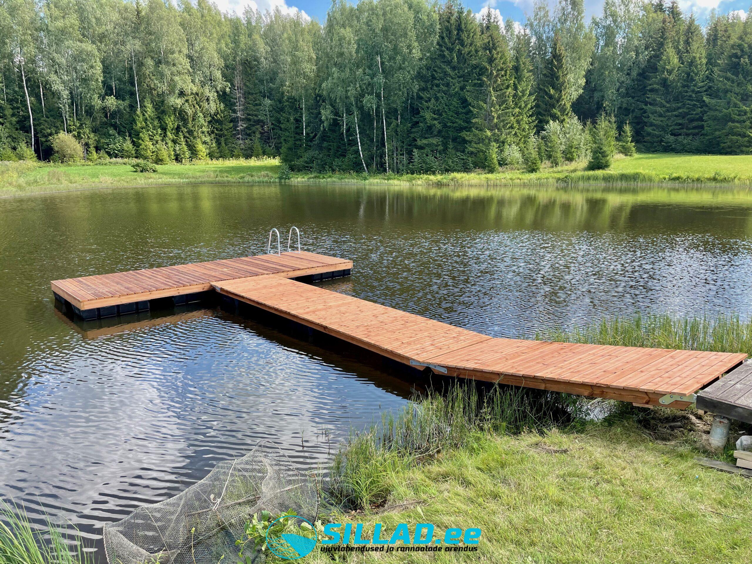 ujumissild, paadisild, saunast vette, pontoonid, ujukid, terrass, remont